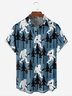 Bigfoot Chest Pocket Short Sleeve Hawaiian Shirt
