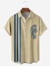 Retro Beauty Chest Pocket Short Sleeve Bowling Shirt