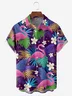 Flamingo Chest Pocket Short Sleeve Hawaiian Shirt