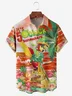 Hardaddy Party Shirts It's 5 O'Clock Somewhere Parrot Chest Pocket Short Sleeve Hawaiian Shirt