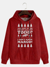 Christmas Text Letter Casual Hoodie