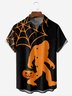 Halloween Chest Pocket Short Sleeve Casual Shirt
