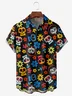 Day of the Dead Chest Pocket Short Sleeve Casual Shirt