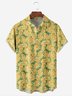 Tropical Floral Chest Pocket Short Sleeve Hawaiian Shirt