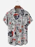 Pirate Ship Chest Pocket Short Sleeve Hawaiian Shirt