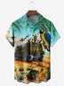 Parrot Chest Pocket Short Sleeve Hawaiian Shirt