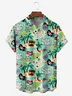 Nautical Map Chest Pocket Short Sleeve Hawaii Shirt