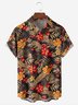 Tropical Floral Chest Pocket Short Sleeve Hawaiian Shirt