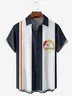 Beer Chest Pocket Short Sleeve Bowling Shirt