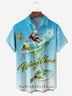Cocktail Chest Pocket Short Sleeve Casual Shirt