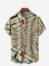 Striped Chest Pocket Short Sleeve Casual Shirt