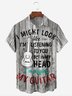 Music Chest Pocket Short Sleeve Casual Shirt
