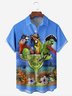 Parrot Chest Pocket Short Sleeve Hawaiian Shirt