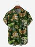 Hardaddy Botanical Drink Chest Pocket Short Sleeve Hawaiian Shirt