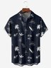 Coconut Tree Chest Pocket Short Sleeve Hawaiian Shirt