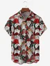 Christmas Gnome Chest Pocket Short Sleeve Hawaiian Shirt