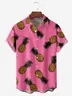 Pineapple Chest Pocket Short Sleeve Hawaiian Shirt