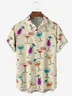 Cocktail Chest Pocket Short Sleeve Hawaiian Shirt