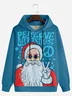 Hippie Santa Claus Casual Hoodie