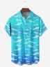 Shark Chest Pocket Short Sleeve Hawaiian Shirt