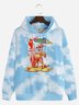 Santa Claus Tie-Dye Casual Hoodie