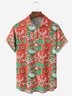 Merry Christmas Chest Pocket Short Sleeve Casual Shirt