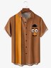Character Chest Pocket Short Sleeve Bowling Shirt