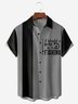 Hardaddy “I would rather be fishing“ Chest Pocket Short Sleeve Bowling Shirt