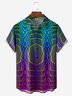 Geometric Chest Pocket Short Sleeve Casual Shirt