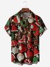 Christmas Chest Pocket Short Sleeve Casual Shirt