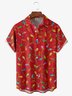 Christmas Lights Chest Pocket Short Sleeve Hawaiian Shirt