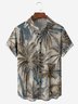 Hardaddy Mens Hawaiian Coconut Print Lapel Chest Pocket Short Sleeve Funky Aloha Shirt