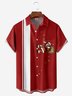 Merry Christmas Chest Pocket Short Sleeve Casual Shirt