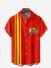 Three Kings Day Chest Pocket Short Sleeve Bowling Shirt