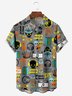 Rock Skull Chest Pocket Short Sleeve Casual Shirt