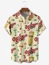 Christmas Fun Decoration Chest Pocket Short Sleeve Casual Shirt