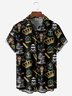 Skeleton Barber Chest Pocket Short Sleeve Hawaiian Shirt