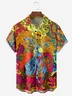 Hippie Art Chest Pocket Short Sleeve Hawaiian Shirt