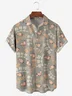 Animal Pig Chest Pocket Short Sleeve Casual Shirt