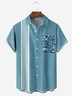 Coconut Tree Chest Pocket Short Sleeve Bowling Shirt