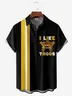 Hardaddy Mexican Culture Chest Pocket Short Sleeve Bowling Shirt