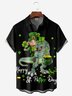 Hardaddy St. Patrick's Day Chest Pocket Short Sleeve Casual Shirt