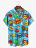 Hardaddy Letters Chest Pocket Short Sleeve Casual Shirt