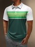 Moisture-wicking Geometric Golf Polo Shirt