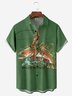 Hardaddy Denim Riding Fish Chest Pocket Short Sleeve Casual Shirt