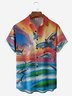 Moisture-wicking Sharks Chest Pocket Hawaiian Shirt