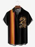 Moisture-wicking Breathable Dragon Chest Pocket Bowling Shirt