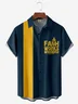 Moisture-wicking Easter Faith Chest Pocket Bowling Shirt