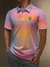 Hardaddy Moisture-wicking Golf Polo Ombre Cactus