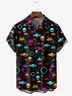 Hardaddy Moisture-wicking Breathable Alien Chest Pocket Resort Shirt